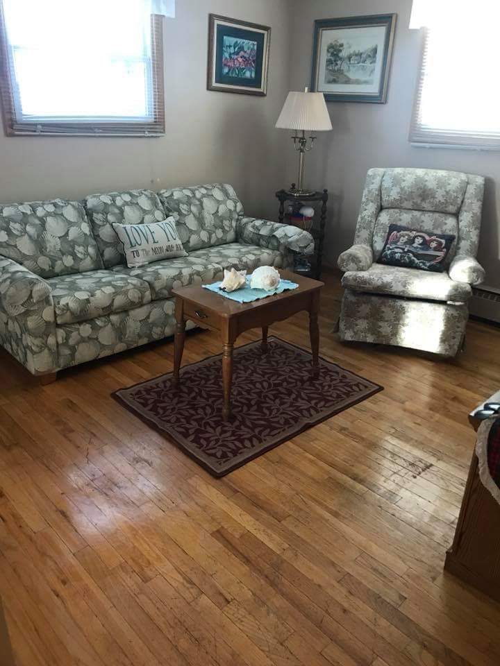 Living room after a detail clean